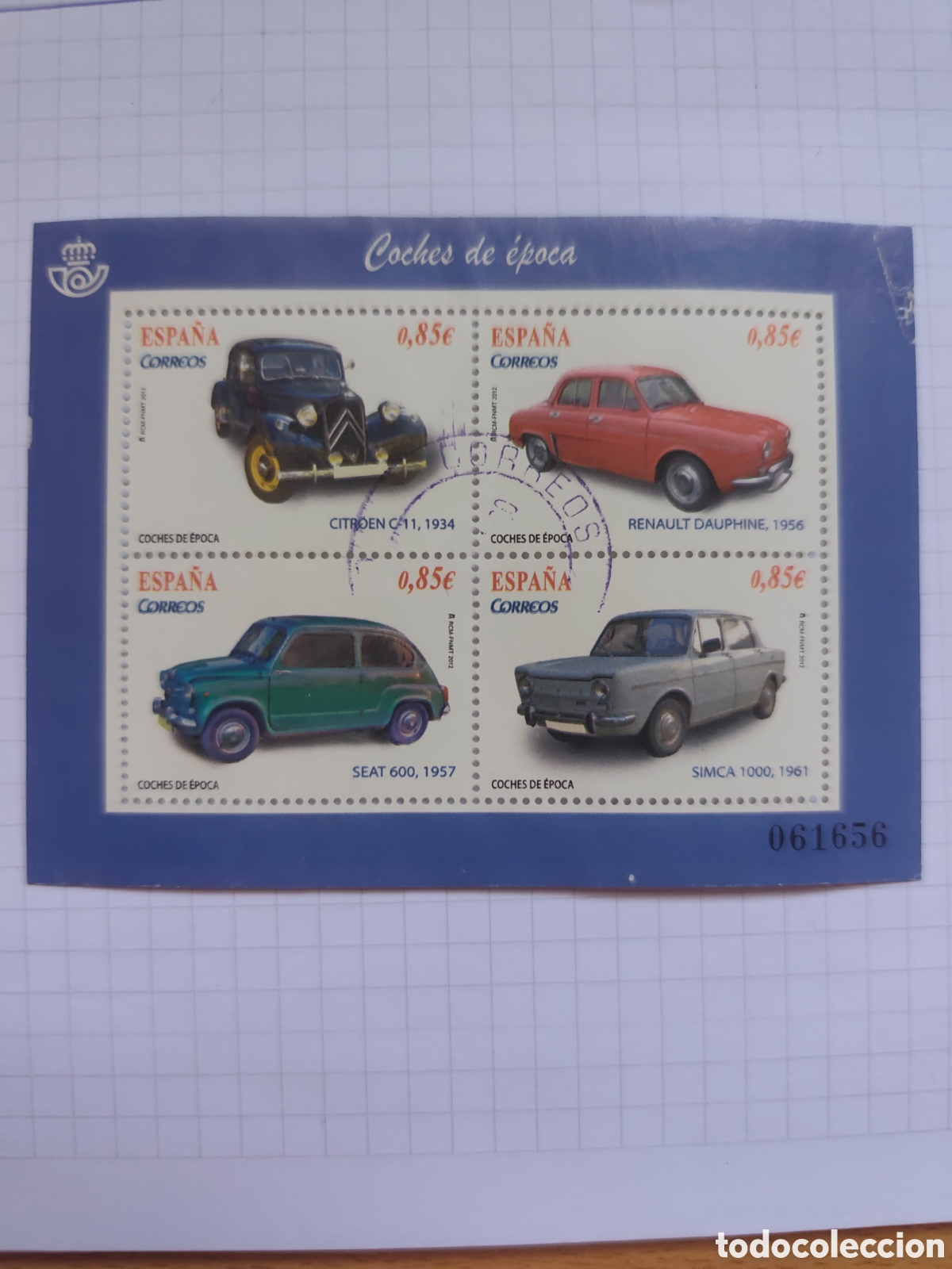 Sellos: 4725 HB Coches de &eacute;poca 2012