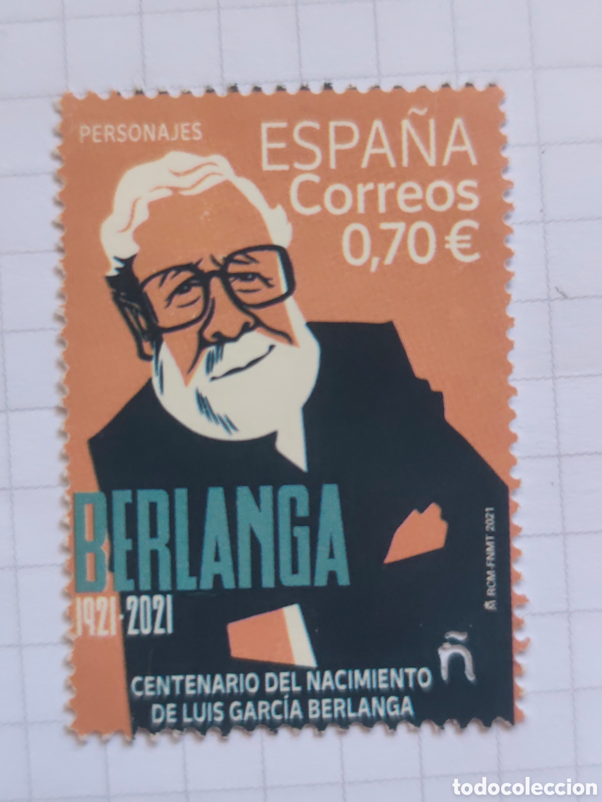 Sellos: ESPA&Ntilde;A 5495 -2021 Personajes Berlanga Usado