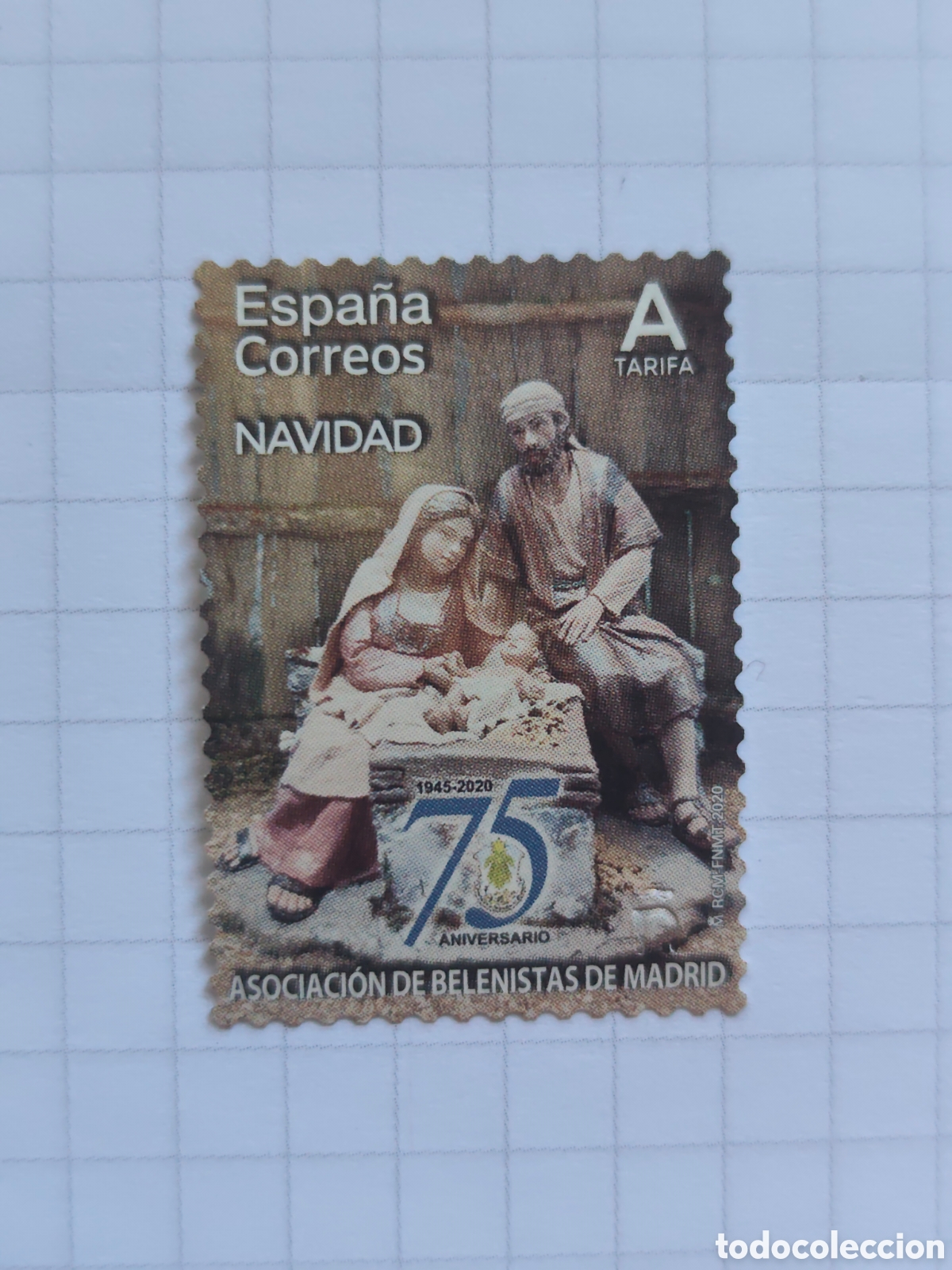 Sellos: ESPA&Ntilde;A 5444 a&ntilde;o 2021 Navidad Tarifa A Usado