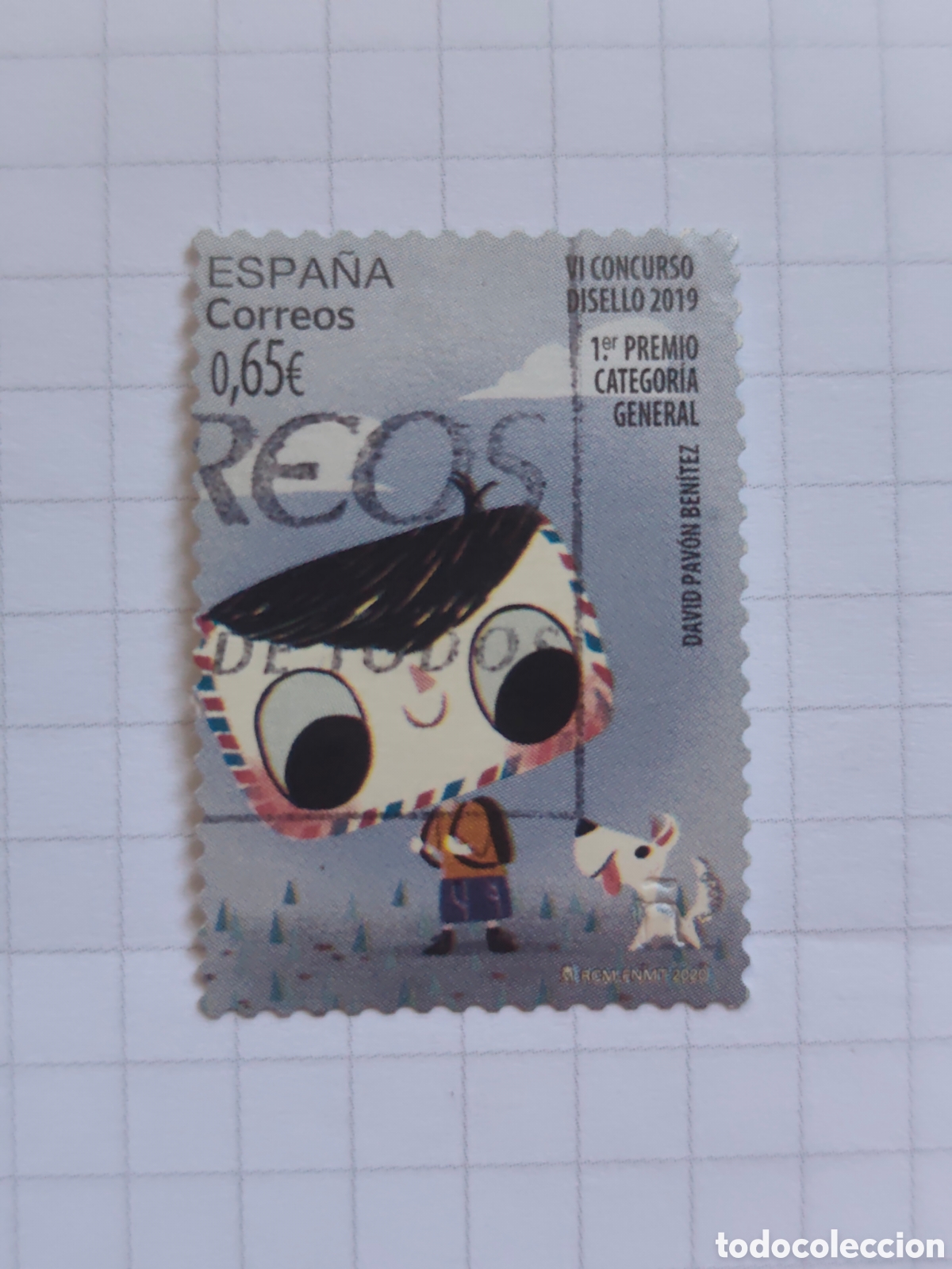 Sellos: ESPA&Ntilde;A 5389 a&ntilde;o 202o0 V Concurso Disello Usado