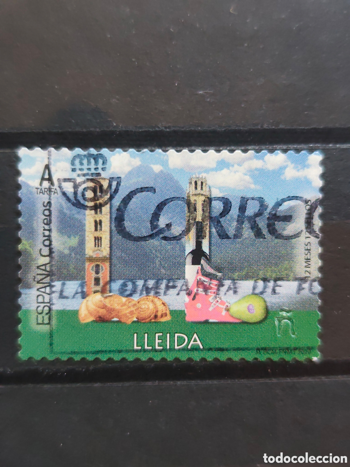 Sellos: ESPA&Ntilde;A 5368 a&ntilde;o 2020 12 meses 12 sellos LLEIDA Usado