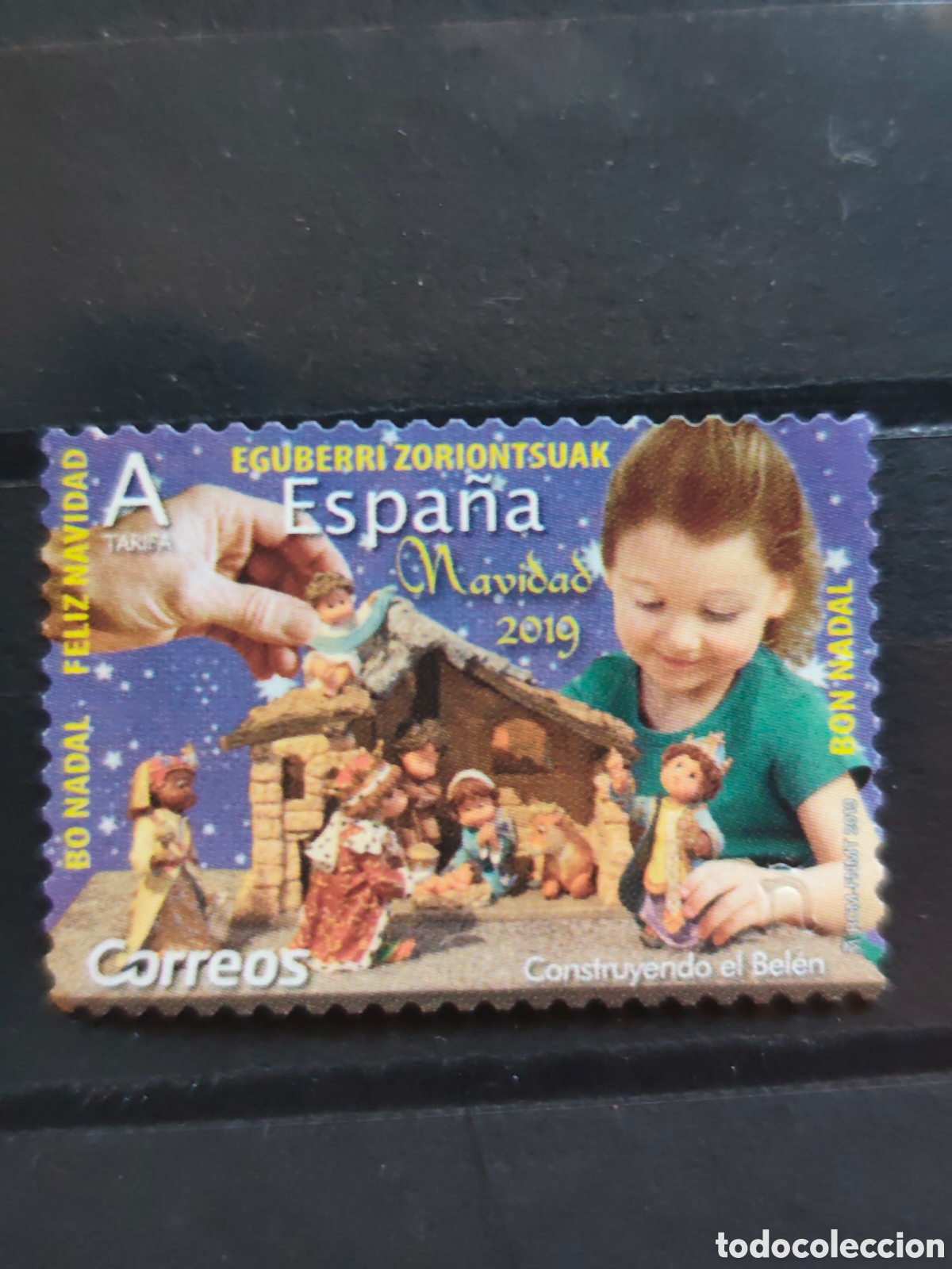 Sellos: ESPA&Ntilde;A 5353 a&ntilde;o 2019 Navidad Tarifa A Usado