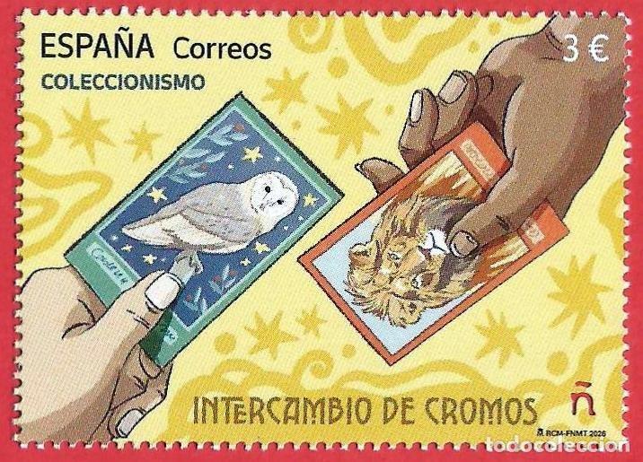 Sellos: Espa&ntilde;a. 2026. Coleccionismo. Intercambio de cromos