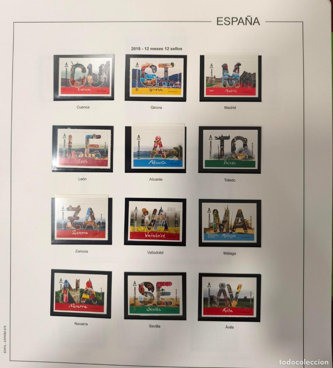 Sellos: ESPA&Ntilde;A.A&Ntilde;O 2018. COLECCION COMPLETA DE SELLOS, HB Y CARNETS. VALOR CAT&Aacute;LOGO 362&euro;
