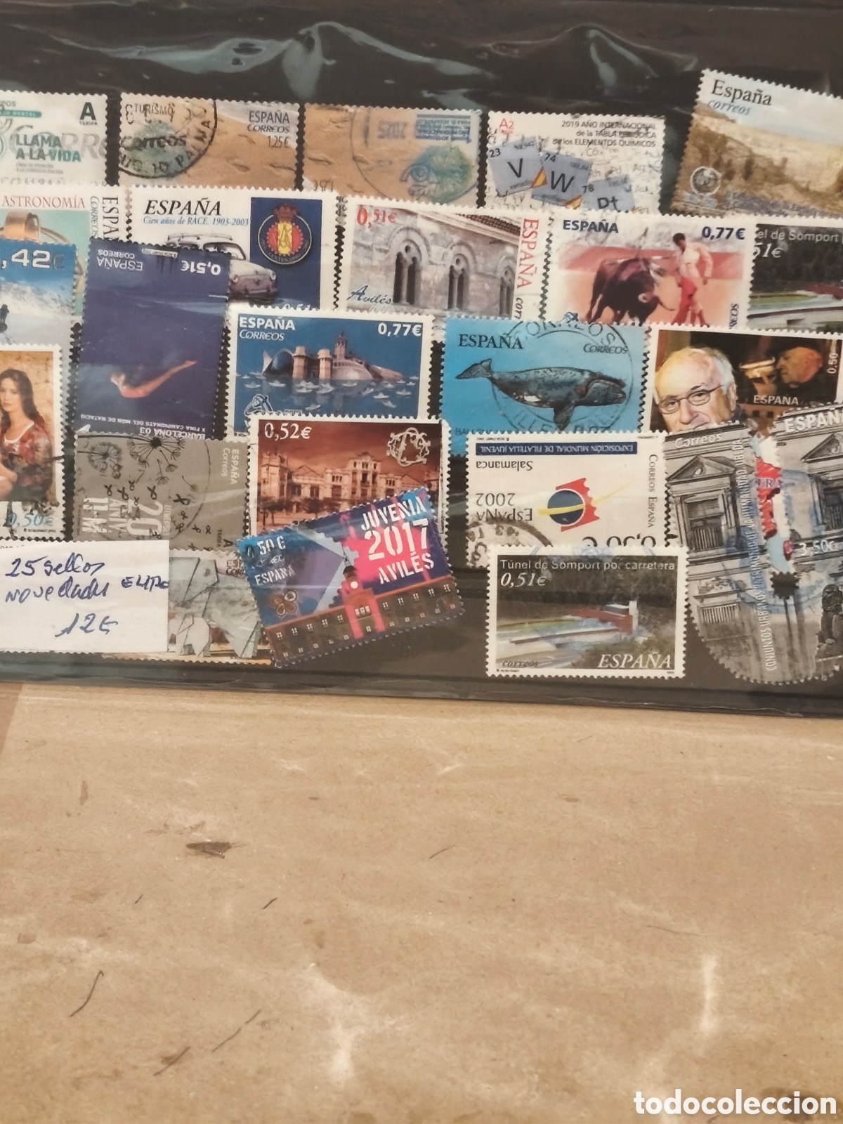 Sellos: Lote de sellos novedades en euros usados de Espa&ntilde;a ver