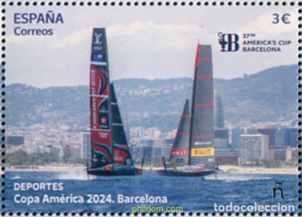 Sellos: 741244 MNH ESPA&Ntilde;A 2024 DEPORTES. COPA AM&eacute;RICA 2024. BARCELONA.