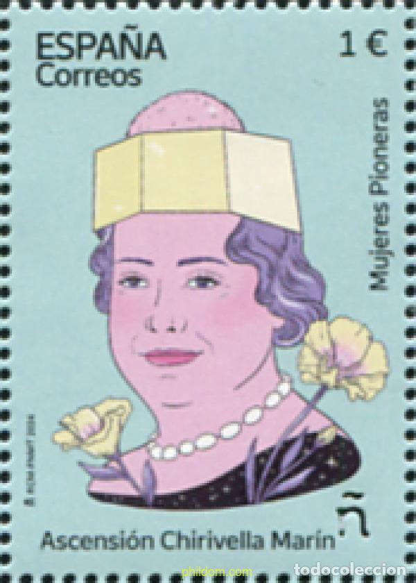 Sellos: 739145 MNH ESPA&Ntilde;A 2024 MUJERES PIONERAS. ASCENSION CHIRIVELLA MAR&iacute;N.