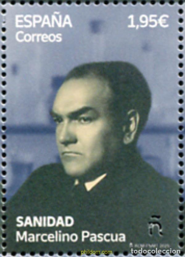Sellos: 756557 MNH ESPA&Ntilde;A 2025 SANIDAD. MARCELINO PASCUA