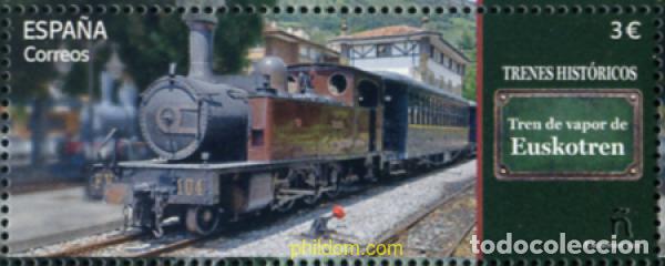 Sellos: 769715 MNH ESPA&Ntilde;A 2025 TRENES HIST&oacute;RICOS. TREN DE VAPOR DE EUSKOTREN.