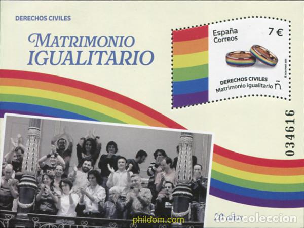 Sellos: 765687 MNH ESPA&Ntilde;A 2025 DERECHOS CIVILES. MATRIMONIO IGUALITARIO.
