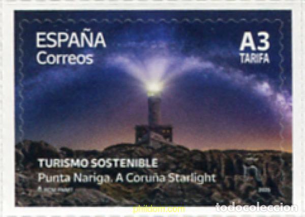 Sellos: 756545 MNH ESPA&Ntilde;A 2025 TURISMO SOSTENIBLE. PUNTA NARIGA. A CORU&ntilde;A STARLIGHT