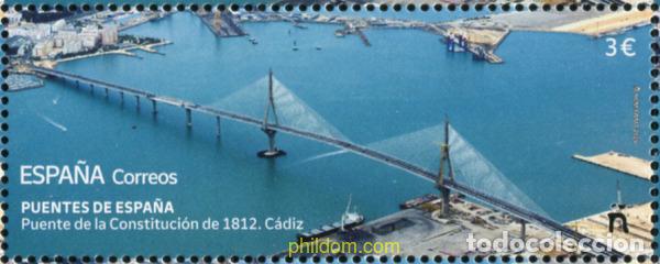 Sellos: 772941 MNH ESPA&Ntilde;A 2025 PUENTES DE ESPA&ntilde;A. PUENTE DE LA CONSTITUCI&oacute;N DE 1812. C&aacute;DIZ.