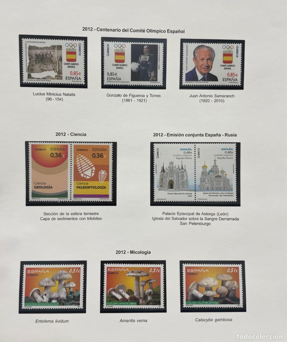 Sellos: ESPA&Ntilde;A. A&Ntilde;O 2012. COLECCION COMPLETA DE SELLOS HOJAS BLOQUES Y CARNETS