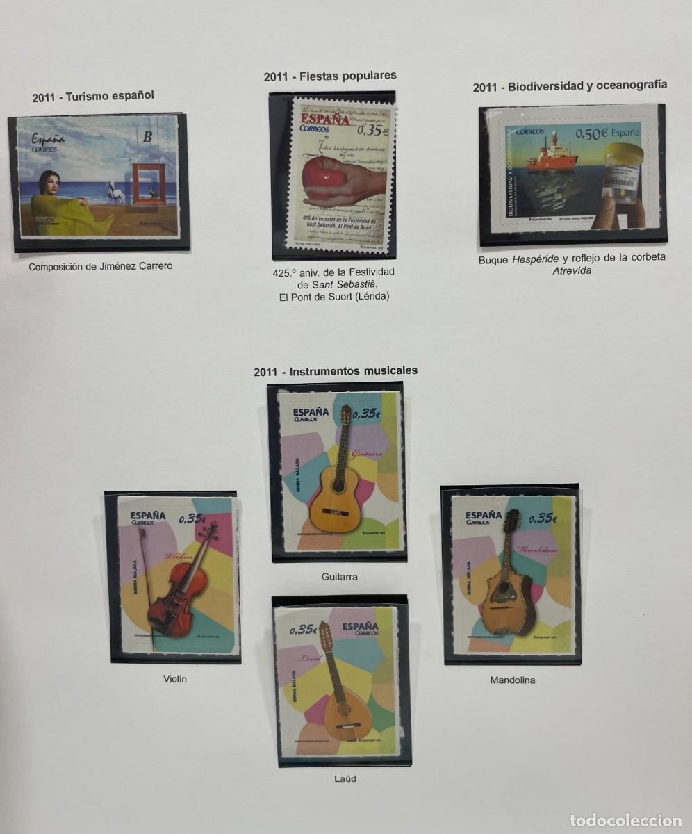 Sellos: ESPA&Ntilde;A. A&Ntilde;O 2011. COLECCI&Oacute;N COMPLETA DE SELLOS HOJAS BLOQUES Y CARNETS.