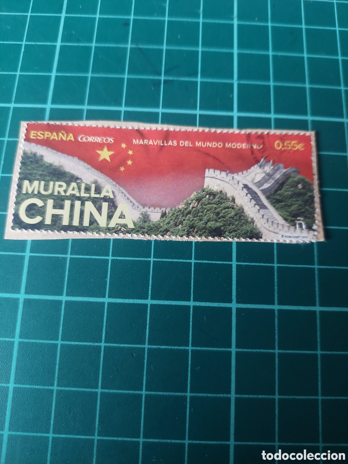 Sellos: 2015 edifil 4995 USADA LUJO muralla china arquitectura historia maravillas del mundon