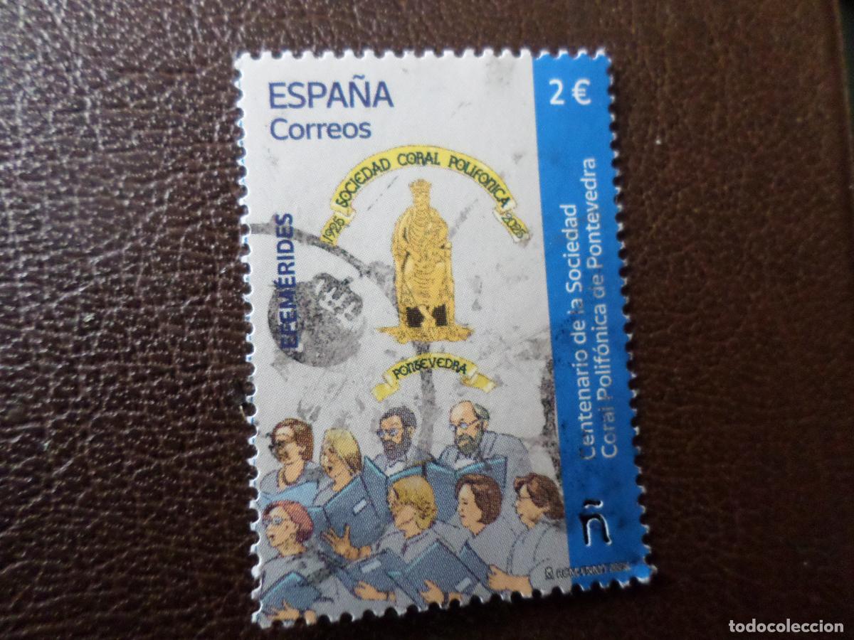 Sellos: .2025, centenario sociedad coral polifonica de pontevedra, edifil 5818