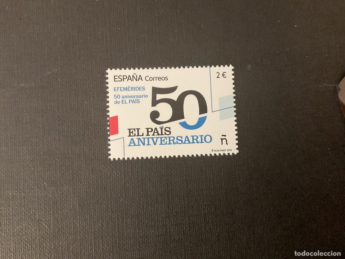 Sellos: ESPA&Ntilde;A A&Ntilde;O 2026. 50 ANIVERSARIO DEL PERIODICO EL PAIS