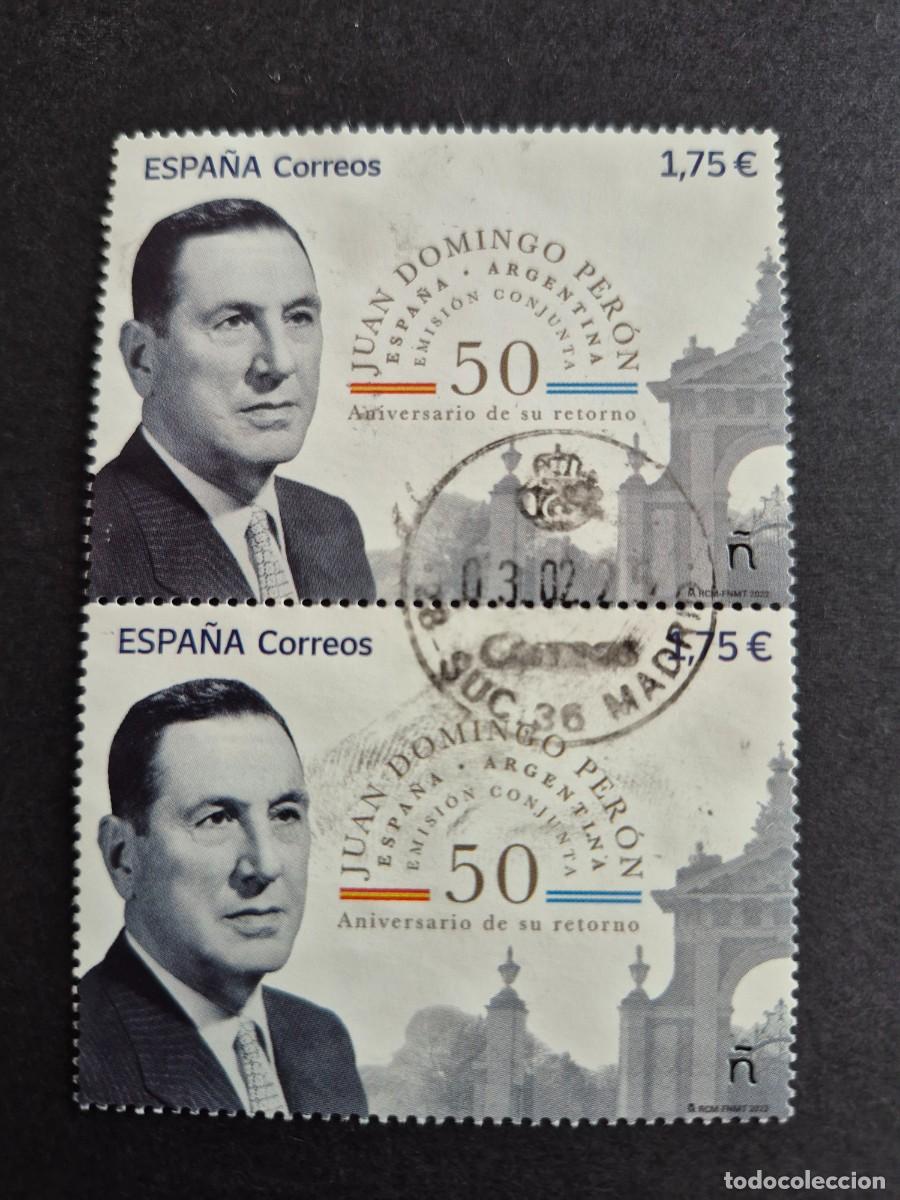 Timbres: Espa&ntilde;a 2022 - Emisi&oacute;n conjunta Espa&ntilde;a-Argentina, 1.75&euro; pareja vertical (Edifil 5599 &ordm; x2)