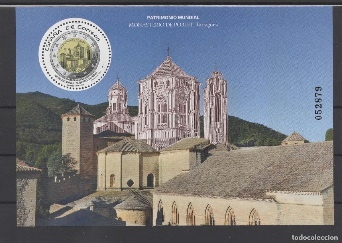 Sellos: ESPA&Ntilde;A SPAIN MONASTERIO DE POBLET TARRAGONA