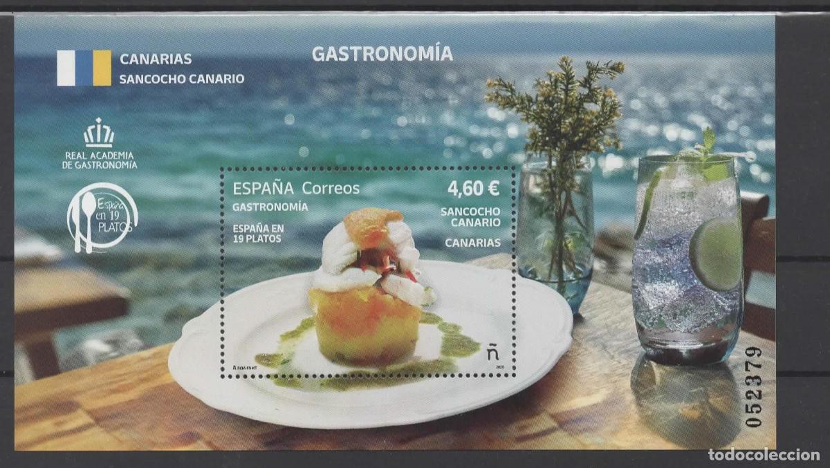 Sellos: ESPA&Ntilde;A SPAIN GASTRONOMIA CANARIAS SANCOCHO COMIDA FOOD