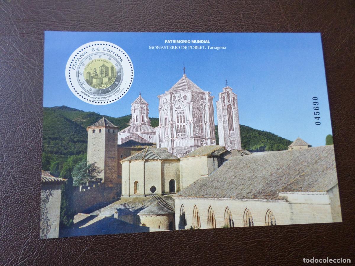 Sellos: 2026, hoja bloue patrimonio mundial, monasterio de poblet