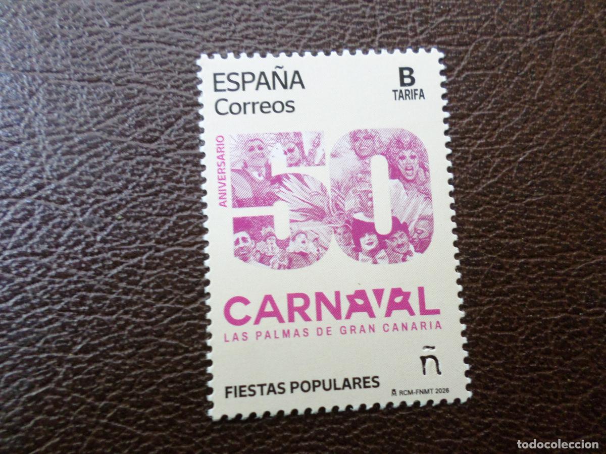 Sellos: 2026, 50 aniversario carnaval de las palmas de gran canaria