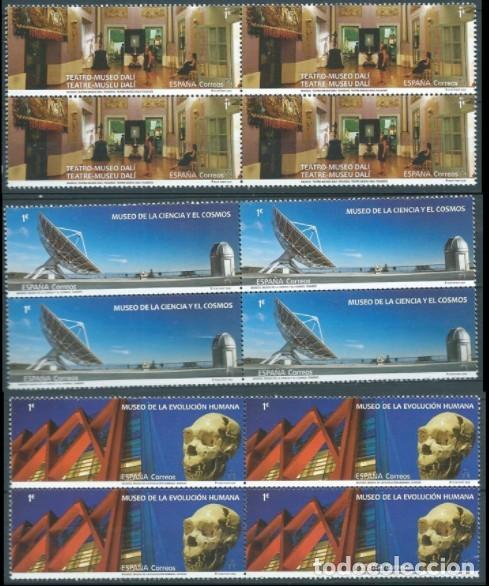 Sellos: ESPA&Ntilde;A 2020 MUSEOS SET 3V EN BLOQUE 4V MNH ED 5392-94 MI 5431-33 YT 5135-37