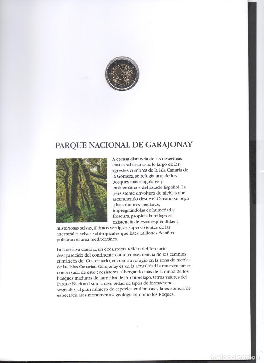 Timbres: ESPA&Ntilde;A 2022 CARPETA PATRIMONIO UNESCO &ldquo;PARQUE NACIONAL DE GARAJONAY&rdquo; TIRADA 800