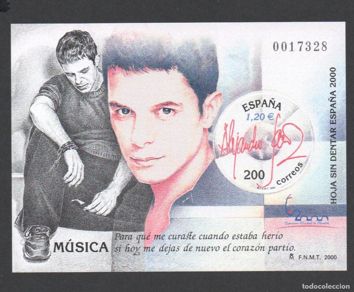 Timbres: EDIFIL 3756** PRUEBA DE LUJO ALEJANDRO SANZ