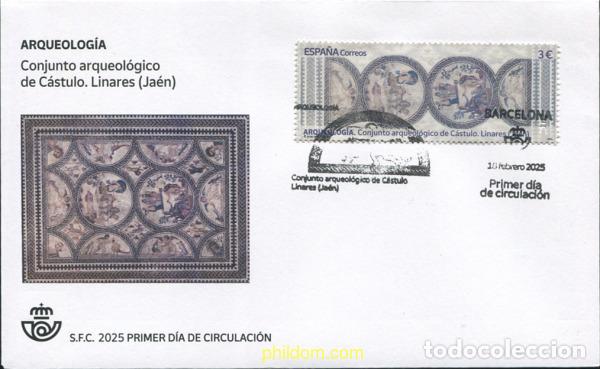 Sellos: 756637 MNH ESPA&Ntilde;A 2025 ARQUEOLOG&iacute;A. CONJUNTO ARQUEOL&oacute;GICO DE C&aacute;STULO. LINARES (JA&eacute;N)