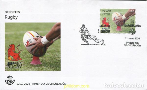 Sellos: 787792 MNH ESPA&Ntilde;A 2026 DEPORTES. RUGBY.