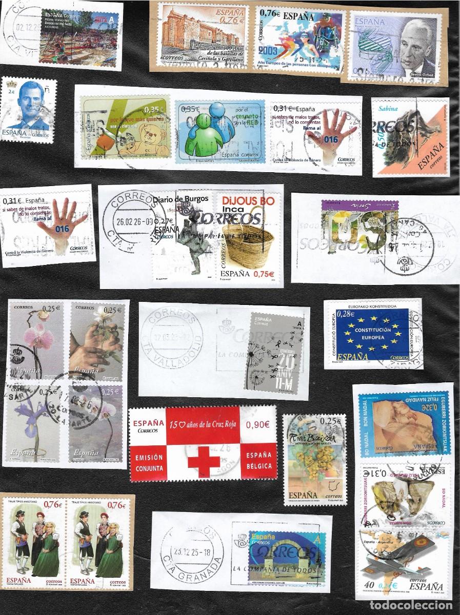 Stamps: Sellos Espa&ntilde;a usados actuales.