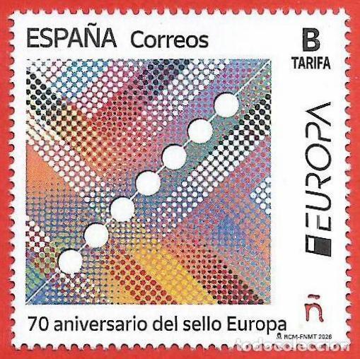 Sellos: Espa&ntilde;a. 2026. EUROPA. 70 aniversario del sello &rdquo;Europa&rdquo;