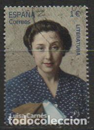 Sellos: EDIFIL N&ordm; 5753, LUISA CARNES, LITERATURA, USADO