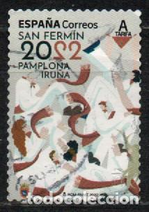 Sellos: EDIFIL N&ordm; 5589, FIESTAS DE SAN FERMIN. PAMPLONA 2022, USADO