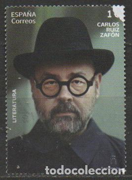 Sellos: EDIFIL N&ordm; 5566, CARLOS RUIZ ZAFON, ESCRITOR, USADO