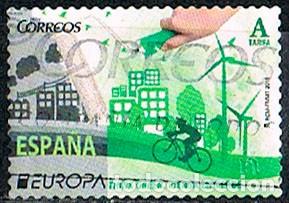 Sellos: EDIFIL N&ordm; 5055, EUROPA 2016, PIENSA EN VERDE, USADO