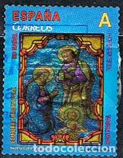 Sellos: Edifil 4922, NAVIDAD 2014 VIDRIERA DEL NACIMIENTO, USADO