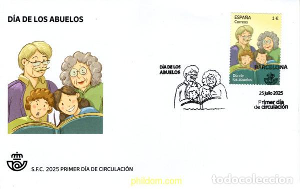 Stamps: 769773 MNH ESPA&Ntilde;A 2025 D&iacute;A DE LOS ABUELOS.
