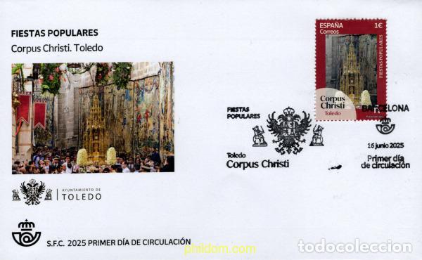 Briefmarken: 769779 MNH ESPA&Ntilde;A 2025 FIESTAS POPULARES. CORPUS CHRISTI. TOLEDO.