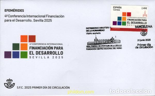 Briefmarken: 769782 MNH ESPA&Ntilde;A 2025 EFEM&eacute;RIDES. 4&ordf; CONFERENCIA INTERNACIONAL FINANCIACI&oacute;N PARA EL DESARROLLO