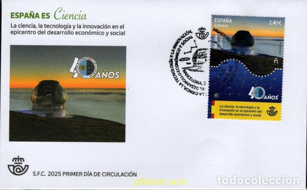 Briefmarken: 767729 MNH ESPA&Ntilde;A 2025 CIENCIA. INSTITUTO DE ASTROF&iacute;SICA DE CANARIAS