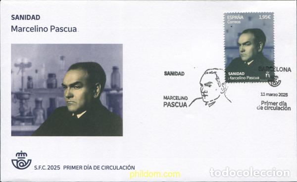 Sellos: 760186 MNH ESPA&Ntilde;A 2025 SANIDAD. MARCELINO PASCUA