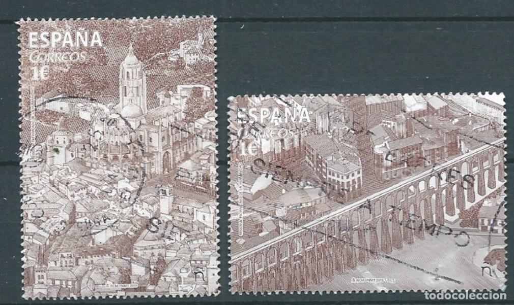 Sellos: ESPA&Ntilde;A 2015 DE HB SEGOVIA: ACUEDUCTO Y CATEDRAL DE SANTA MAR&Iacute;A 2V ED 4970A+B MI 4979-80 YT 4684-85