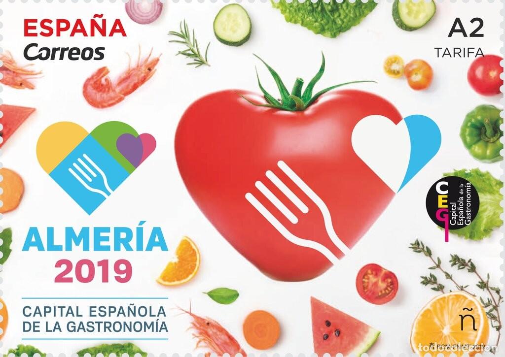 Sellos: Espa&ntilde;a 2019 Edifil 5289 Sello ** Almeria Capital de la Gastronomia Michel 5320 Yvert 5025 Spain