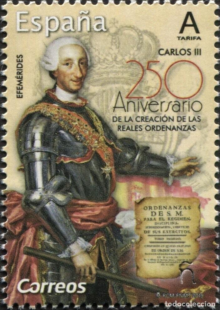 Sellos: Espa&ntilde;a 2019 Edifil 5292 Sello ** 250&ordm; Aniversario creaci&oacute;n de las Reales Ordenanzas de Carlos III