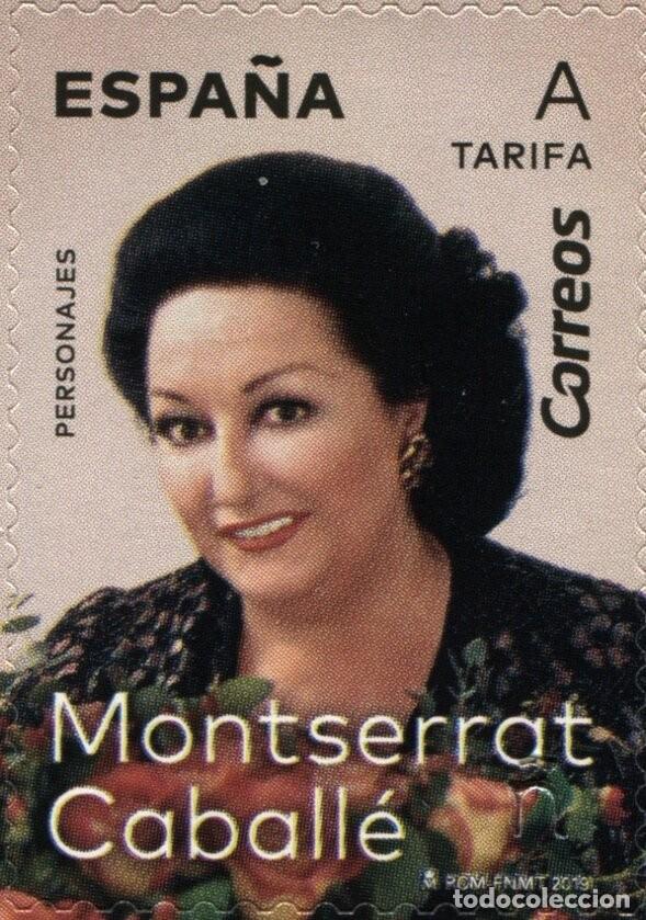 Sellos: Espa&ntilde;a 2019 Edifil 5320 Sello ** Cantante Opera Montserrat Caballe Michel 5356 Yvert 5061 Spain