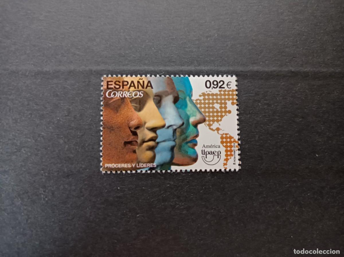 Sellos: Sello nuevo. Am&eacute;rica. UPAEP. Pr&oacute;ceres y Lideres. 9 de Octubre de 2014. Edifil 4911.
