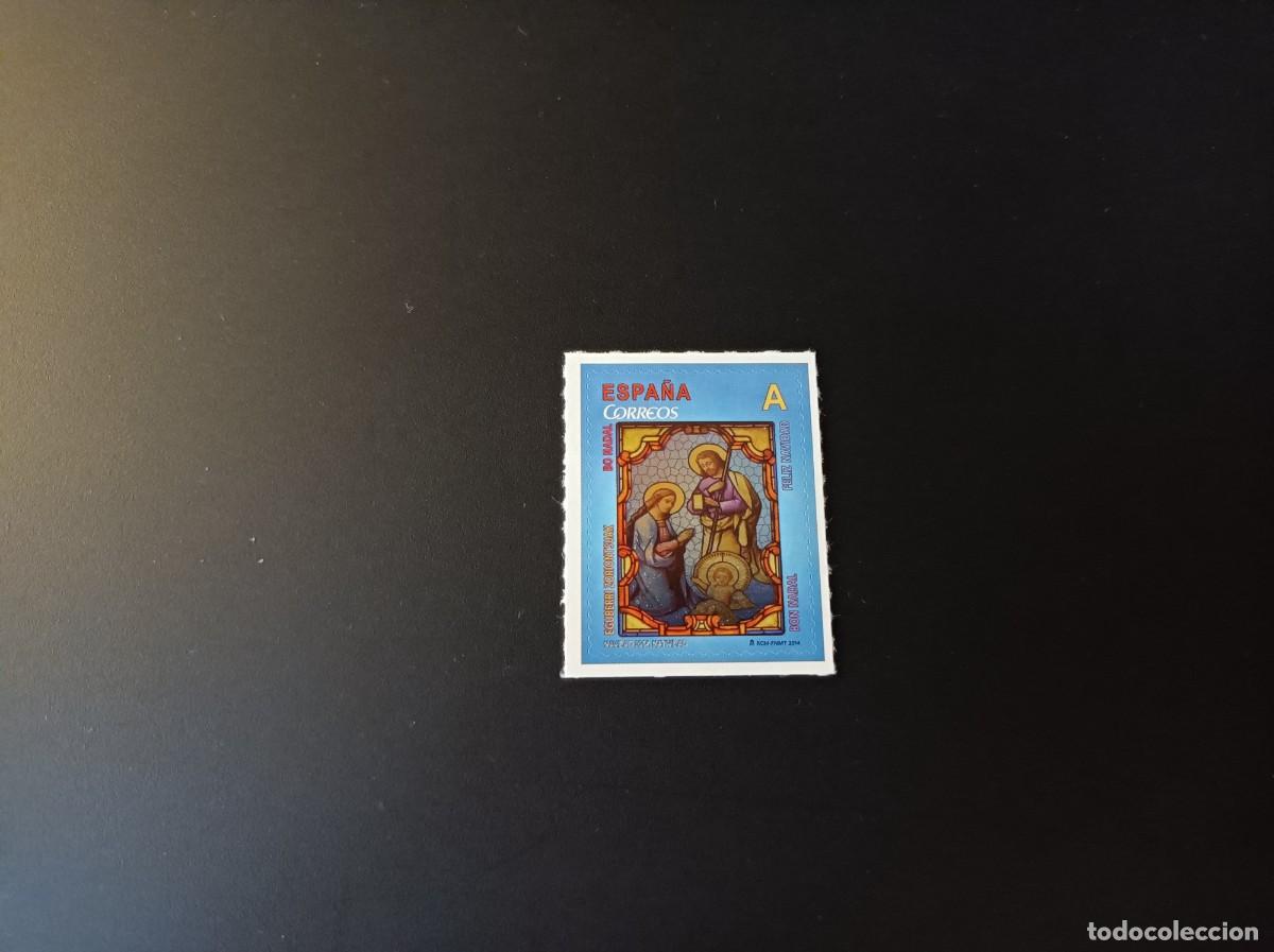 Sellos: Sello Nuevo. Navidad. Vidriera Virgen y Jesus. 11 noviembre 2014. Edifil 4922.