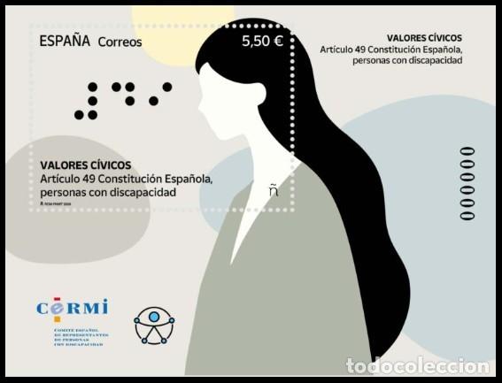 Sellos: ESPA&Ntilde;A 2026 HB VALORES C&Iacute;VICOS: PERSONAS CON DISCAPACIDAD MNH ED HB-5918 YT F5678